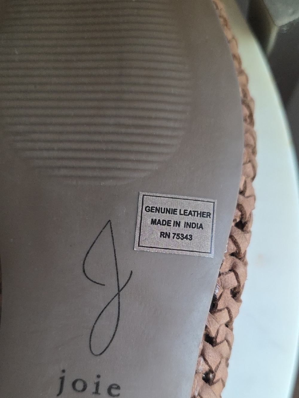 Joie Brown Woven Loafers - Picture 6 of 7